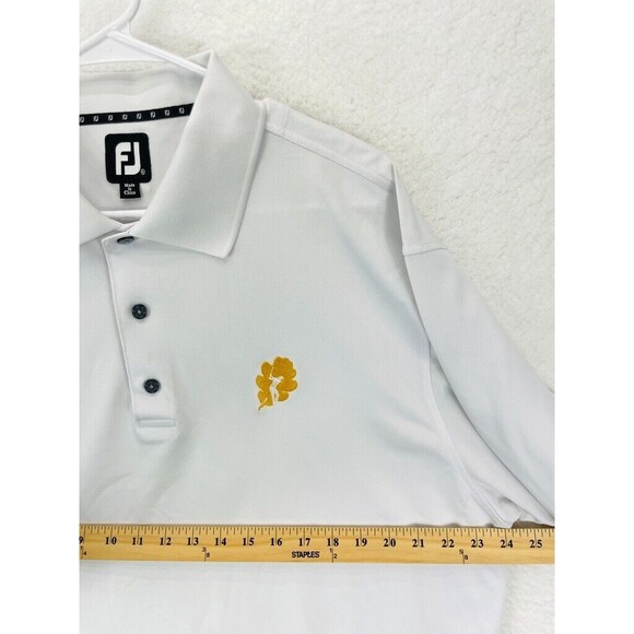 FootJoy Golf Polo Shirt Men’s Size XL White Performance Short Sleeve Logo - Picture 5 of 8